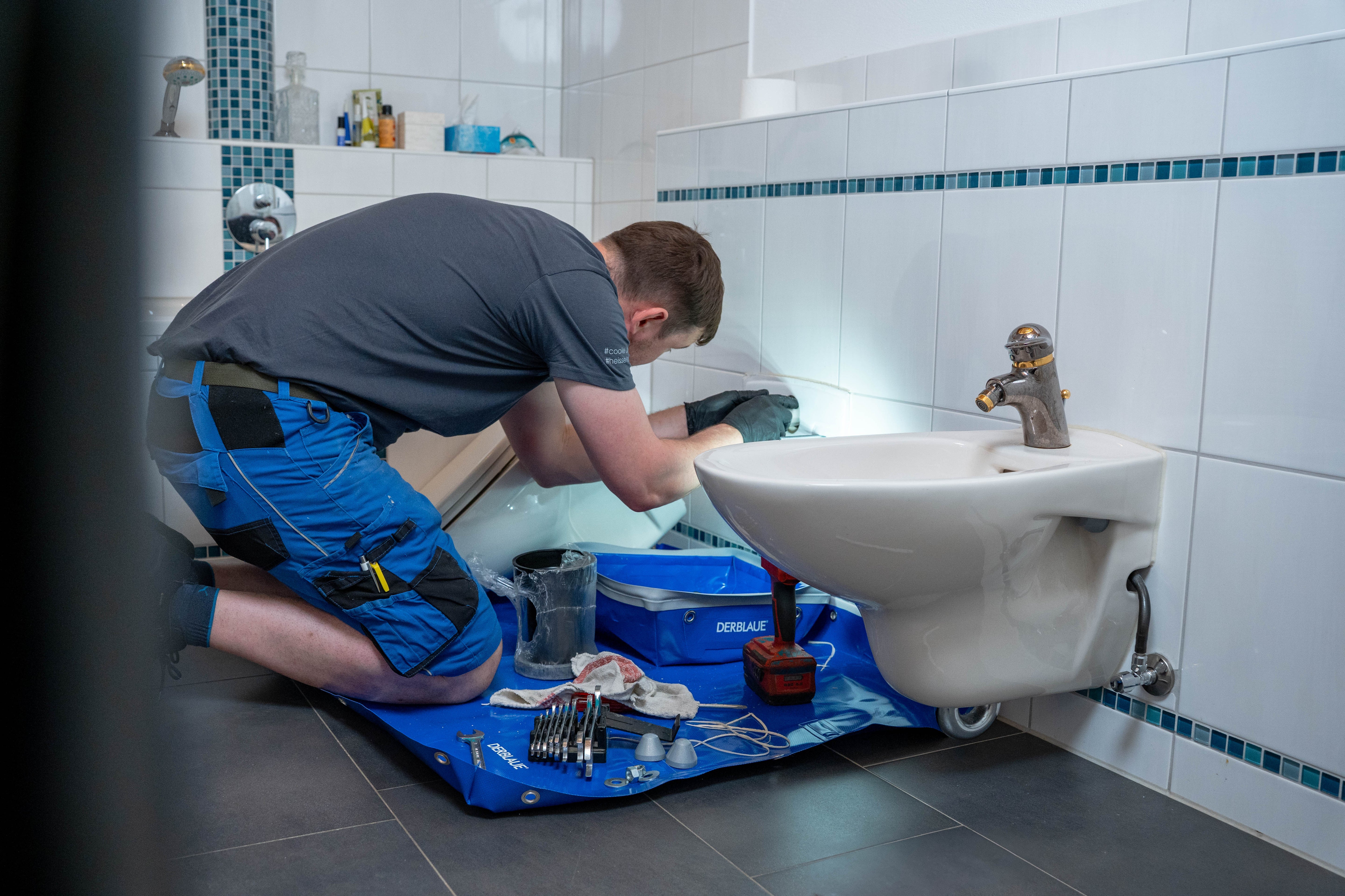 DERBLAUE® Profi-Wanne Unterlegwanne 110x85 klein