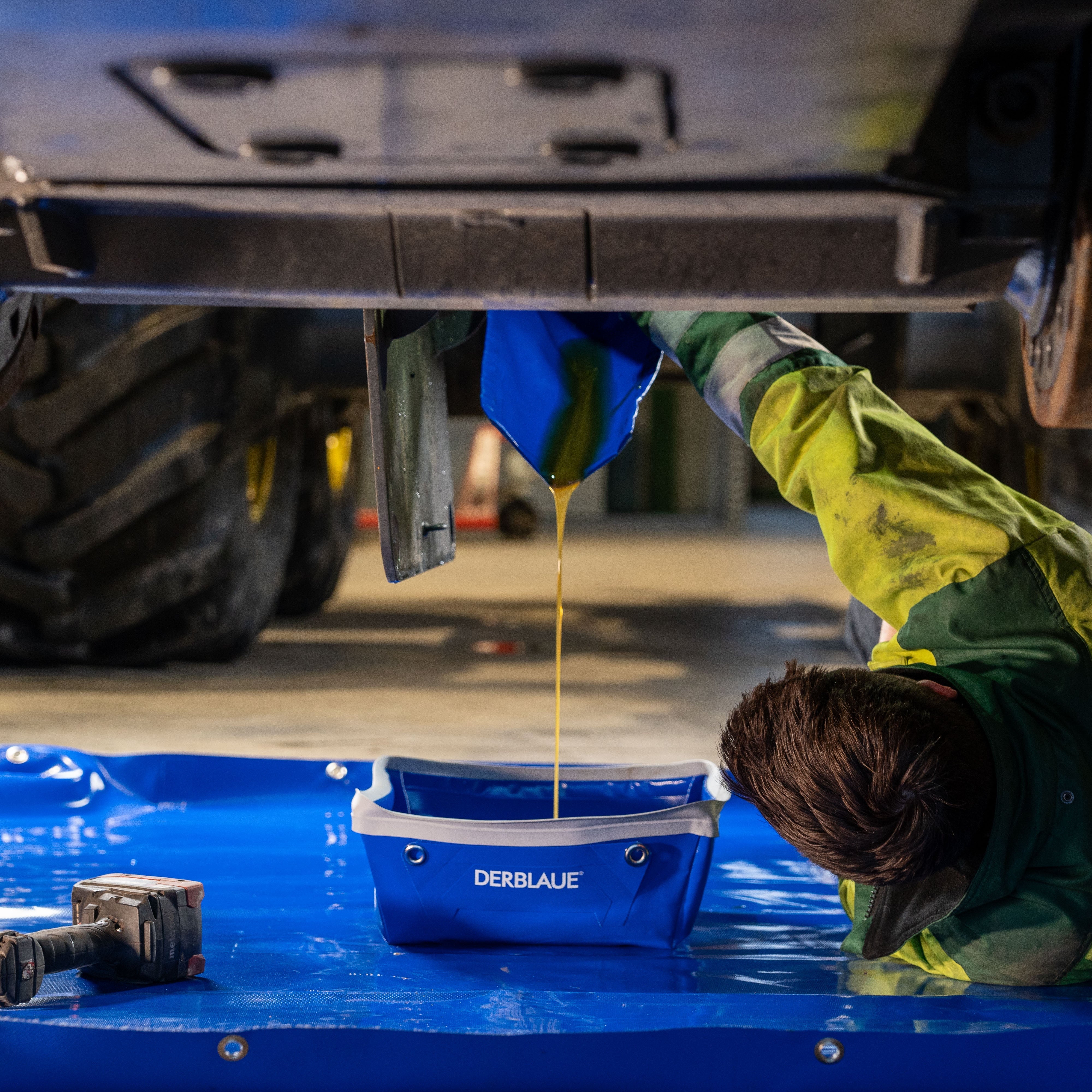 DERBLAUE® Unterlegwanne Profi-Wanne Rutsche